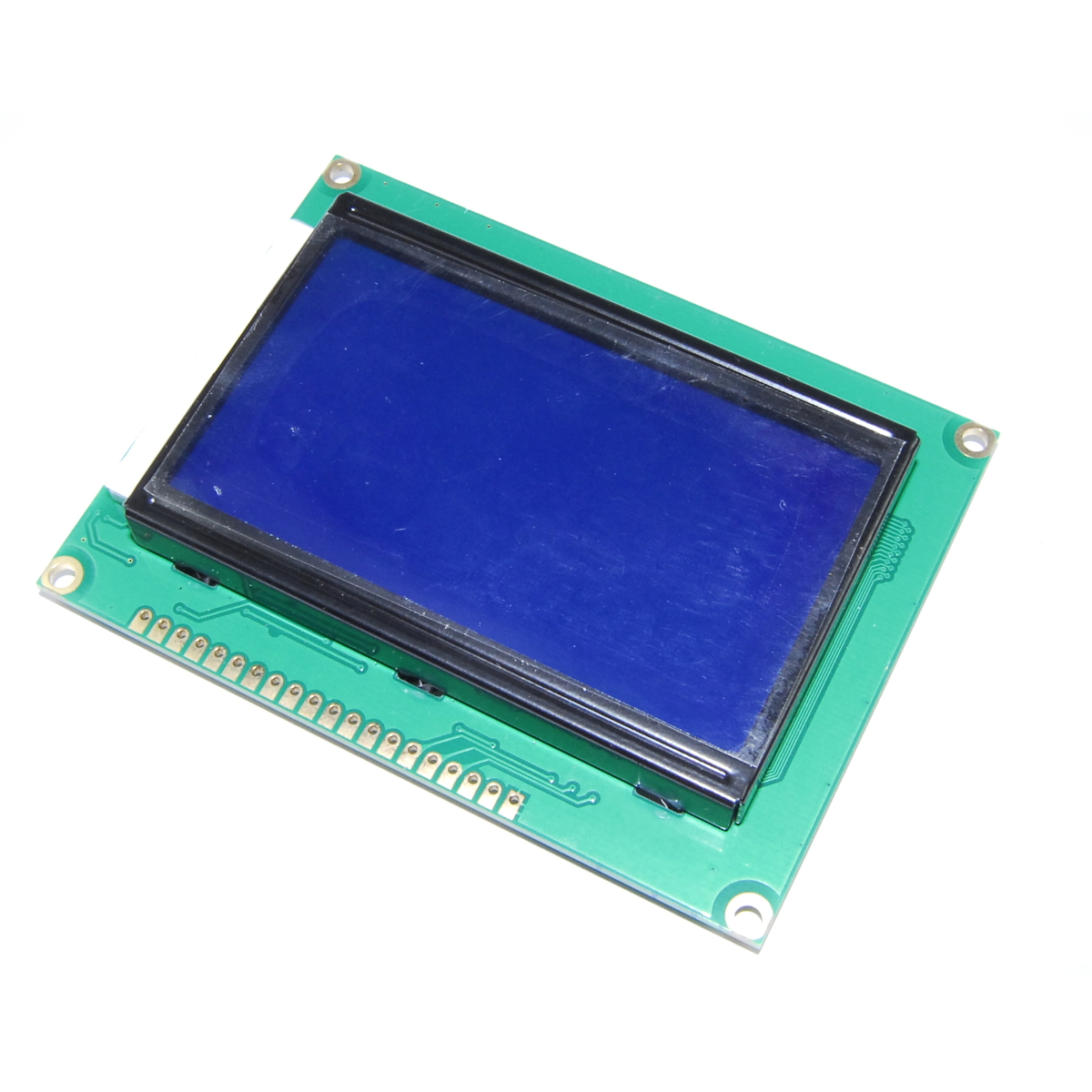 128x64 Blue Graphic LCD Display Image 1