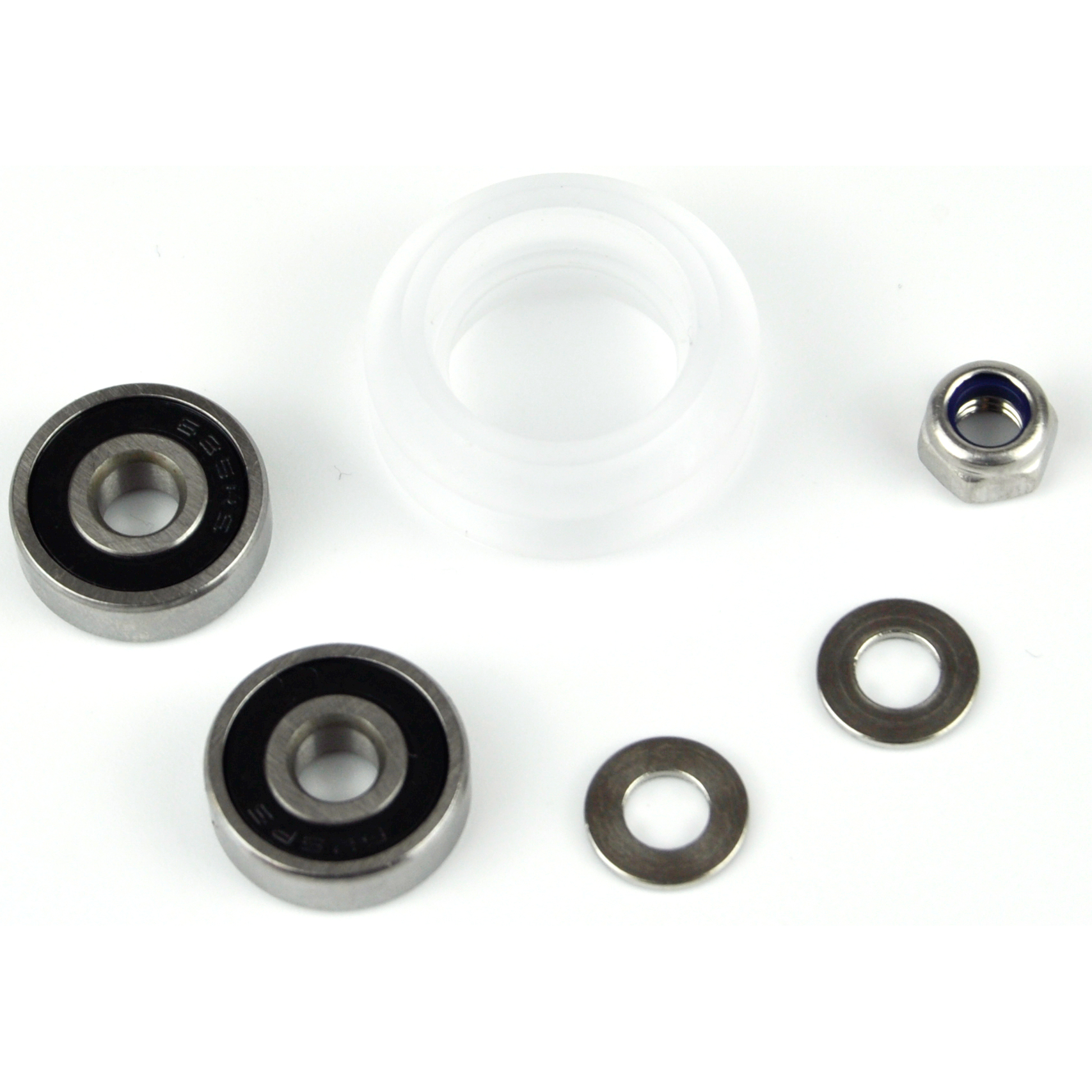 4pcs 24mm Solid V Wheel Bearing Kit Clear Comp Image 1