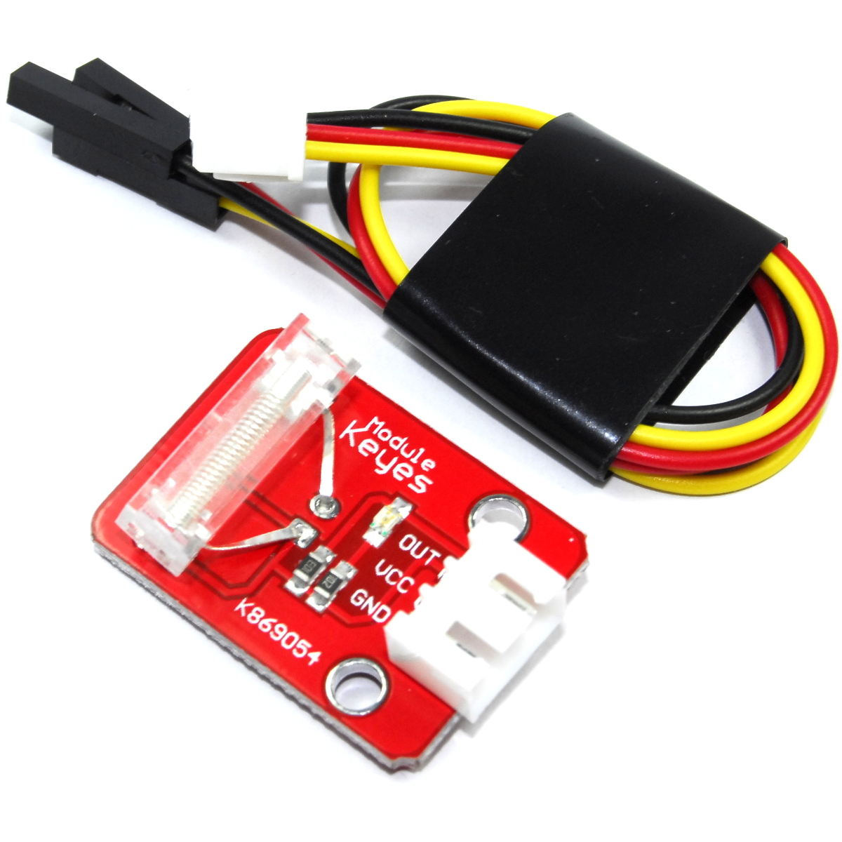 5pcs Knock Sensor Module Keyes Red 3-wire Comp Image 1